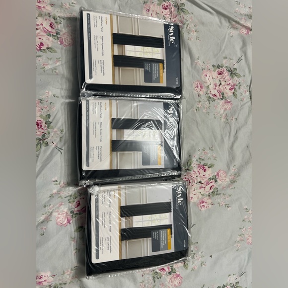 Blackout opaque curtains. Black. Never used. Never opened. - Picture 3 of 4